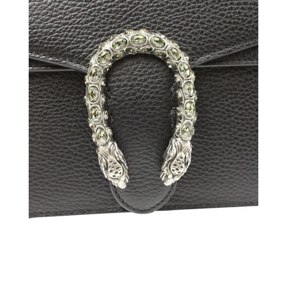 Gucci Small Dionysus Shoulder Bag in Black Leather - Picture 9 of 10